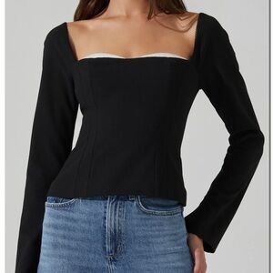 ASTR the Label Whitley Peekaboo Top XS